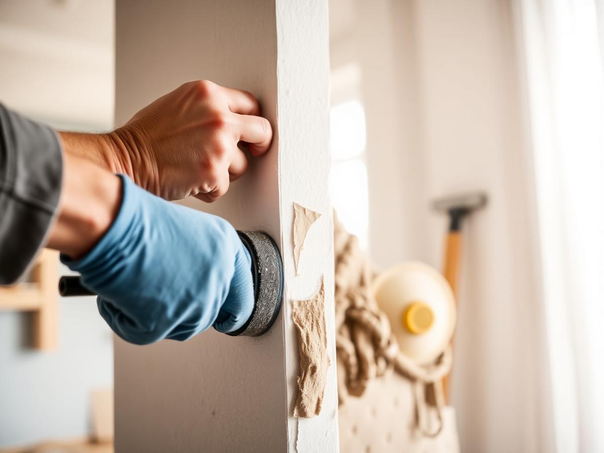 Drywall repair and wall patching inside a Gwinnett County, GA home